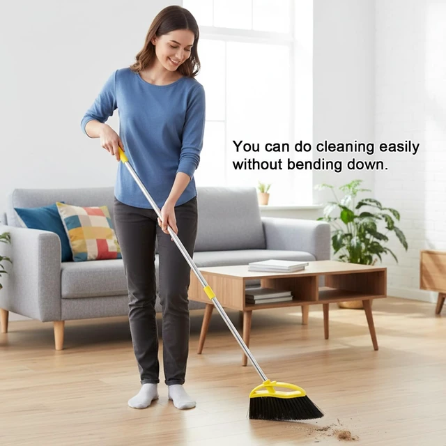 Alt view image 5 of 7 - Gloffer Indoor Broom, Soft Bristles for Hardwood Floors, 55-Inch Handle
Soft bristles, 12-inch angled head and adjustable 55-inch handle for easy indoor sweeping on hardwood, laminate and tile.