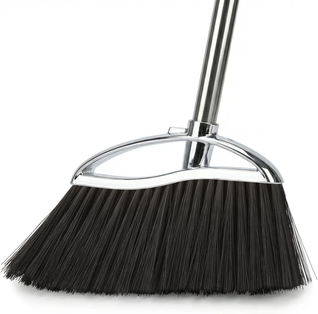 Main image of Indoor Soft Bristles Sweeping Broom,Long Handle Kitchen Angle Broom for Floor Cleaning Home Office Hardwood