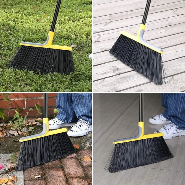 Alt view image 7 of 7 - KeFanta Outdoor Broom for Floor Cleaning, 58" Heavy-Duty Commercial Broom
for Sweeping Concrete Courtyard Garage Patio Indoor Home Kitchen Office Lobby