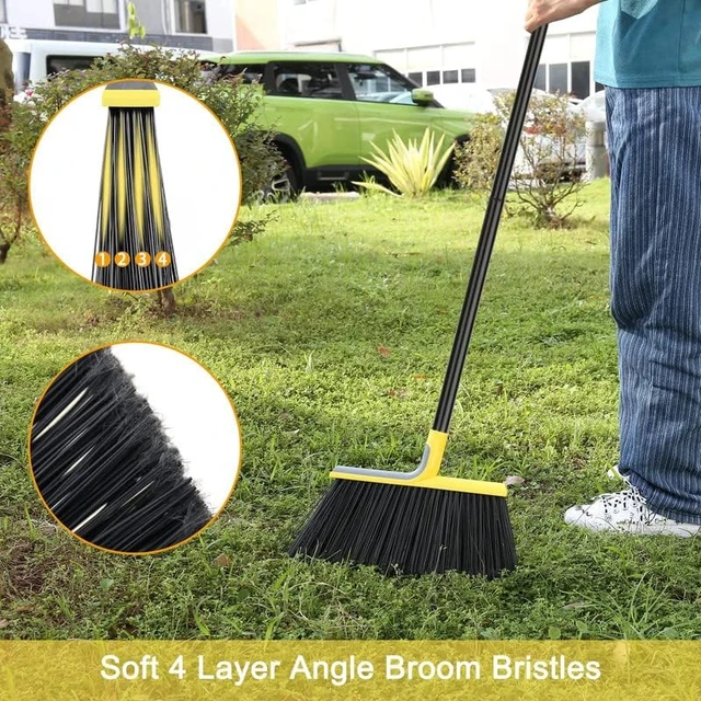 Alt view image 6 of 7 - KeFanta Outdoor Broom for Floor Cleaning, 58" Heavy-Duty Commercial Broom
for Sweeping Concrete Courtyard Garage Patio Indoor Home Kitchen Office Lobby