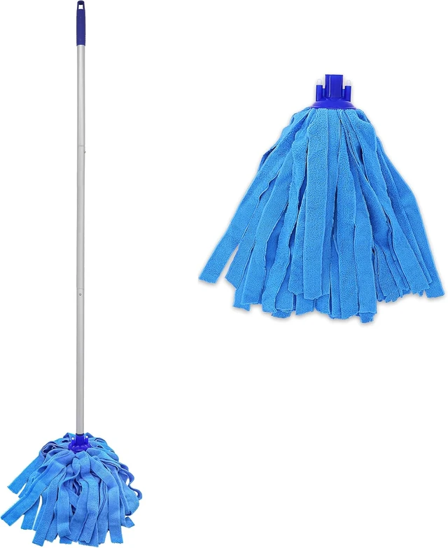Alt view image 6 of 6 - EaseYourDay Microfiber String Mop with 2 Reusable Heads & 5.2 ft. Long Pole