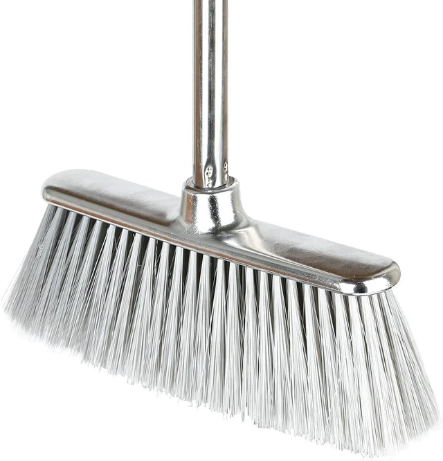 Alt view image 3 of 7 - Indoor Soft Bristle Broom, 13-Inch Angle Head, Adjustable Handle