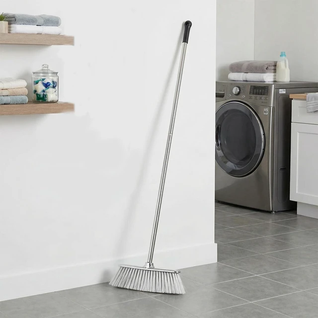 Main image of Indoor Soft Bristle Broom, 13-Inch Angle Head, Adjustable Handle