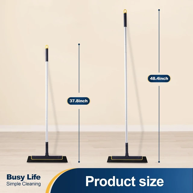 Alt view image 2 of 7 - Yocada Floor Squeegee Broom EVA Foam Blade Aluminum Pole
Shower Bathroom Kitchen Home Tile Pet Hair Fur Floor Marble Glass Window Water Foam Cleaning Anti Static
