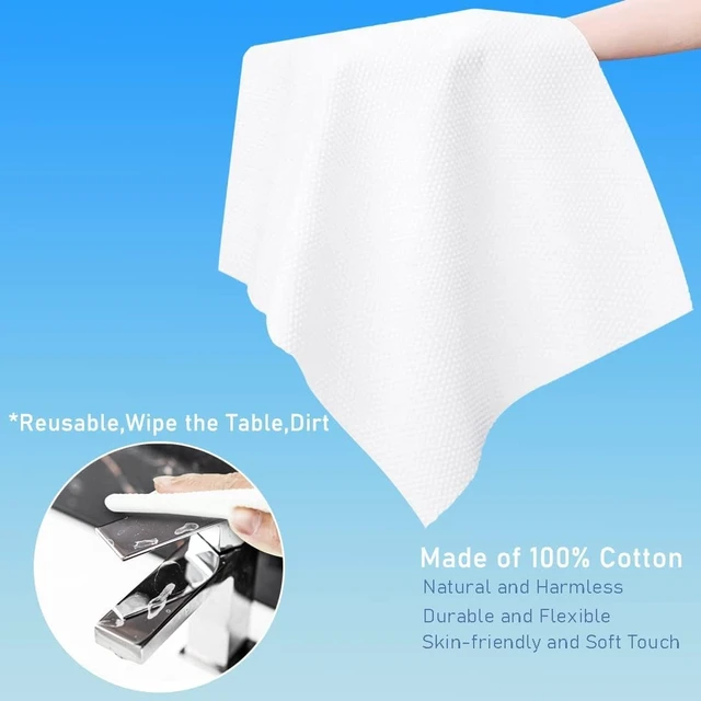 Alt view image 2 of 7 - Gloffer Compressed Towels,110PCS Compressed Face Towel with Carrying Case and Towel Dispenser,Disposable Portable Mini Tissue for Travel,Sport,Camping