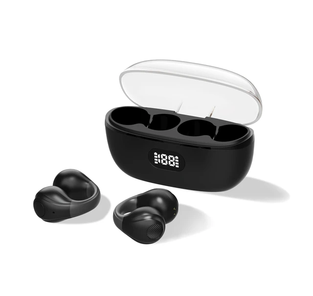 Main image of Wireless Headphones,Wireless Ear Clip Bone Conduction Earphones Bluetooth 5.3 for Android iOS Samsung,Small Open Ear Earbuds IPX7 Waterproof Mini Open Ear Headsets for Running Cycling Workout