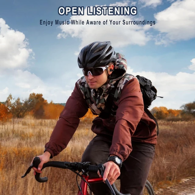 Alt view image 6 of 7 - Wireless Headphones,Wireless Ear Clip Bone Conduction Earphones Bluetooth 5.3 for Android iOS Samsung,Small Open Ear Earbuds IPX7 Waterproof Mini Open Ear Headsets for Running Cycling Workout