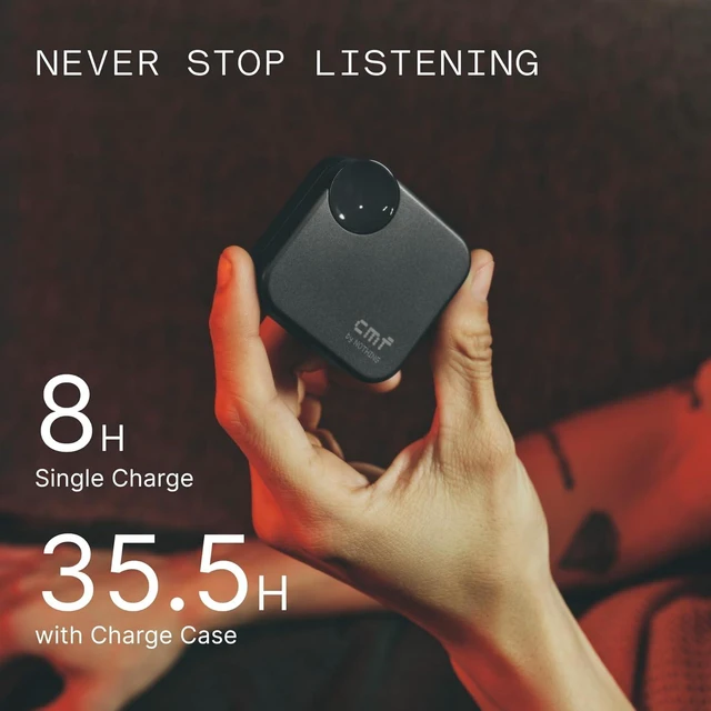 Alt view image 6 of 7 - CMF BY NOTHING Buds 2a Wireless Earbuds 2025 New Active Noise Cancelling 42dB Hybrid ANC Bluetooth Headphones, 12.4mm Dynamic Driver for Big Bass, 4Mics Clear Calls, Sport Ear Buds for iPhone Android