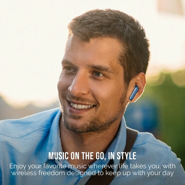 Alt view image 5 of 6 - Lustro Rhythm True Wireless Earbuds, HD Audio with Touch Controls, Automatic Bluetooth Pairing, Up to 12-Hour Playtime