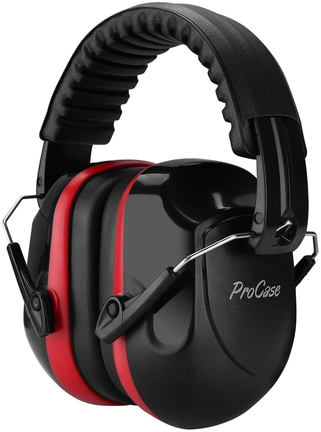 Main image of Hearing Protection Ear Muffs SNR 33dB, Noise Cancelling Headphones | Adjustable NRR 28dB Noise Reduction Earmuffs for Adults & Kids, Shooting, Lawn Mowing, Studying, Autism Sensory Needs -Black