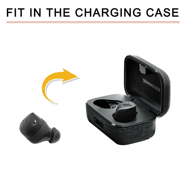 Alt view image 4 of 5 - Memory Foam Ear Tips for Sennheiser Momentum 4, 3, 2 & CX Series | 3 Pairs L/M/S, Secure Comfort Fit, Noise Isolating Replacement Earbud Accessories