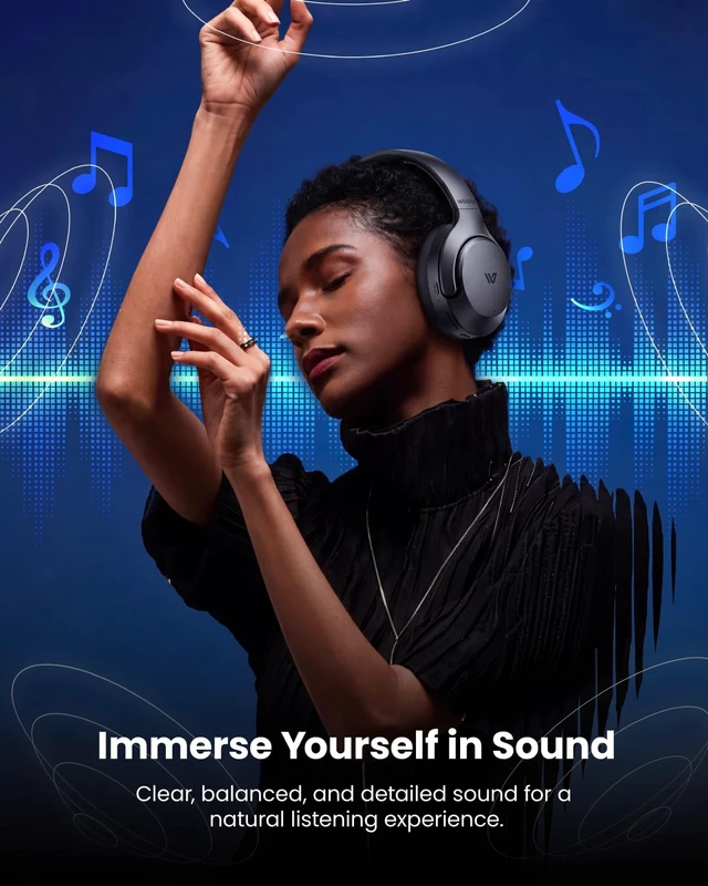 Alt view image 7 of 7 - Live 2 Hybrid Active Noise Cancelling Headphones, Over Ear Wireless | 75H Long Playtime, Bluetooth 6.0 Multipoint Connection, Deep Bass, Transparency Mode, Clear Calls, Comfortable, Travel, Black