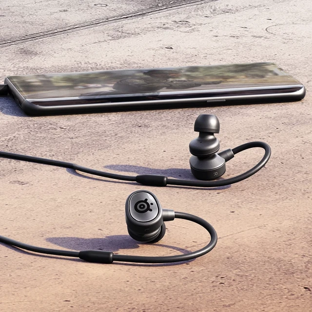 Alt view image 3 of 7 - Tusq in-Ear Mobile Gaming Headset Dual Microphone with Detachable Boom Mic Ergonomic Suspension Design Earphones for Mobile