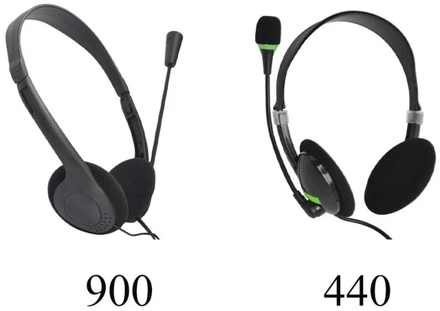 Alt view image 7 of 7 - USB Headset with Microphone, Lightweight PC Headphones for Business, Online Courses, Skype Chat, Call Center, Gaming, Noise Reduction