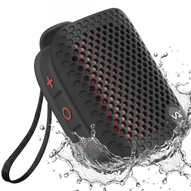 Main image of Portable Bluetooth Speaker, Wearable Bluetooth Speaker with Built-in Mic (Non-Magnetic) Wireless Clip-On Small Speaker Bluetooth, IPX7 Waterproof, TWS, Hands-Free for Work/Cycling/Running, Black