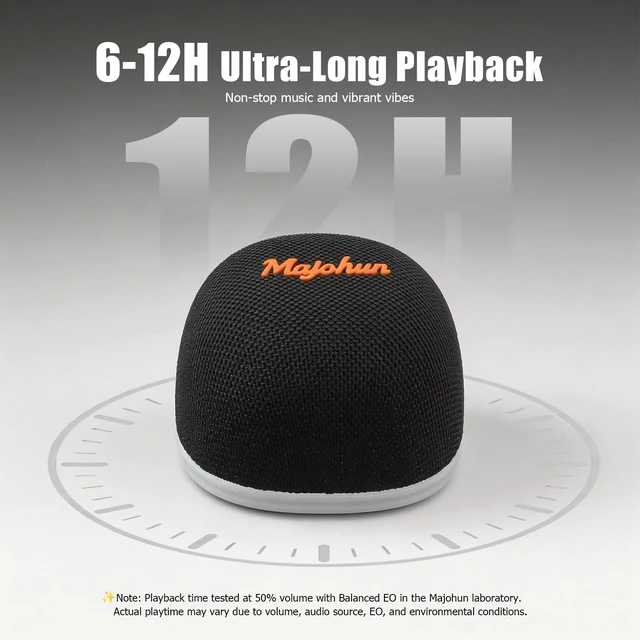 Alt view image 4 of 6 - P01 2-in-1 Magnetic Bluetooth Speaker & Phone Stand, TWS Black | TWS Stereo Pairing; Bluetooth 5.4; 4 Dynamic LED Modes; 12H Playtime; Portable Compact Build; Ideal Gift Choice