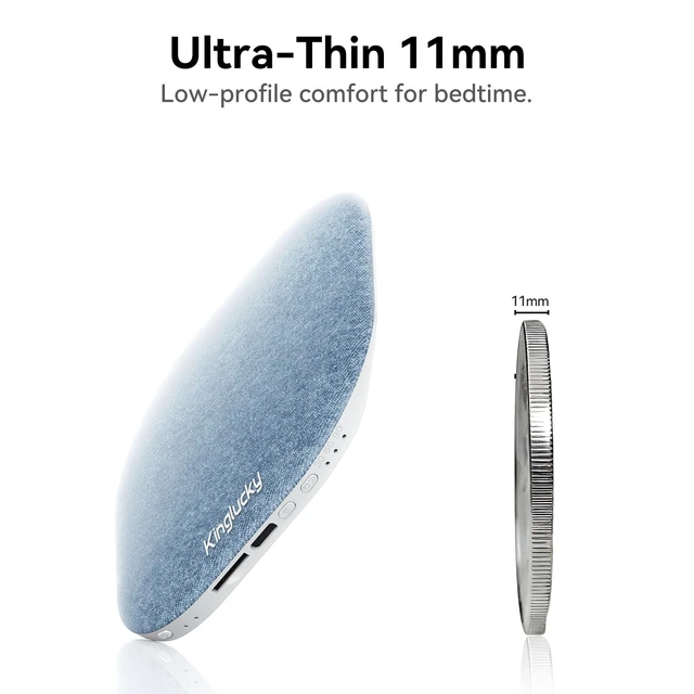 Alt view image 7 of 7 - F50 Pillow Speaker for Sleeping, Under Pillow White Noise Machine | Built-in Sleep Sounds & TF/microSD Offline Playback, 30/60/90 Min Timer, 10H Playtime, USB-C