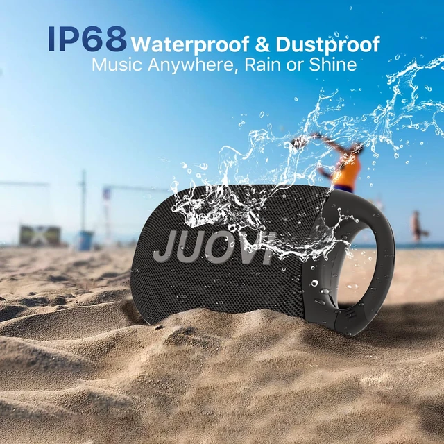 Alt view image 4 of 7 - Clip Wireless Portable Bluetooth Speaker 24H Playtime | IP68 Waterproof & Dustproof, HD Sound, Integrated Carabiner, Mini Shower Speaker for Home Outdoor Travel
