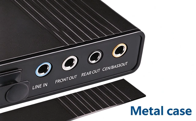 Alt view image 4 of 7 - Sound Card,Optimal Shop 6 Channel External Sound Card USB 2.0 External 5.1 Surround Sound Optical S/PDIF Audio Sound Card Adapter for PC Laptop Recording Compatible with Windows 10/8/7/ XP