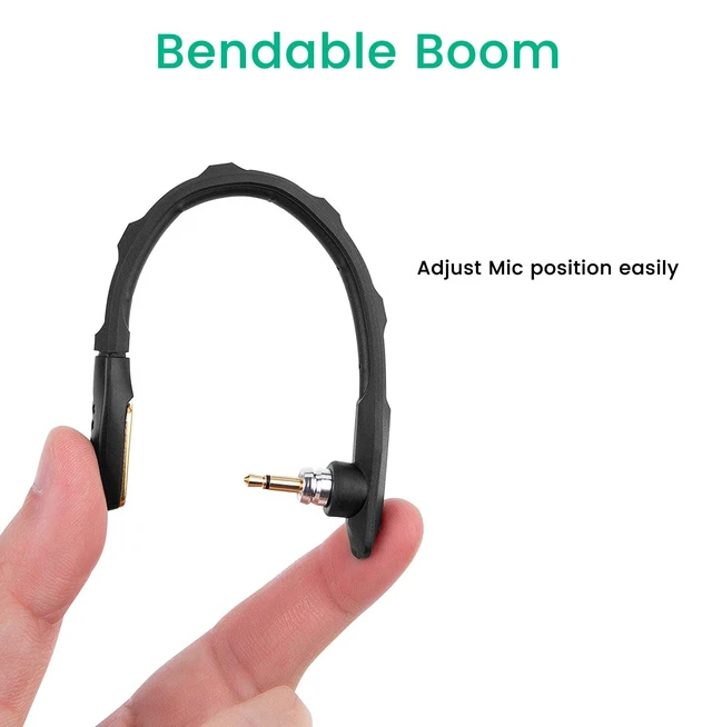 Alt view image 3 of 5 - Replacement Mic for Astro A40 / A40 TR Gaming Headset, Boom Microphone | Detachable Noise-Cancelling Mic Piece with Foam Cover