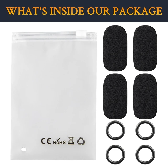 Alt view image 7 of 7 - Mic Cover for Bose Aviation (A20/A30/X A10) - Black