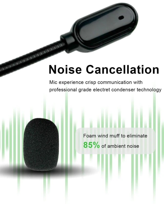 Alt view image 3 of 7 - Replacement Microphone for Turtle Beach Ear Force XO Three XO Four Stealth Recon 150 50 50X 50P 60P Xbox One 400 420x 450 500p 520 Gaming Headsets Boom Mic for PS5 PC, 3.5 mm Jack