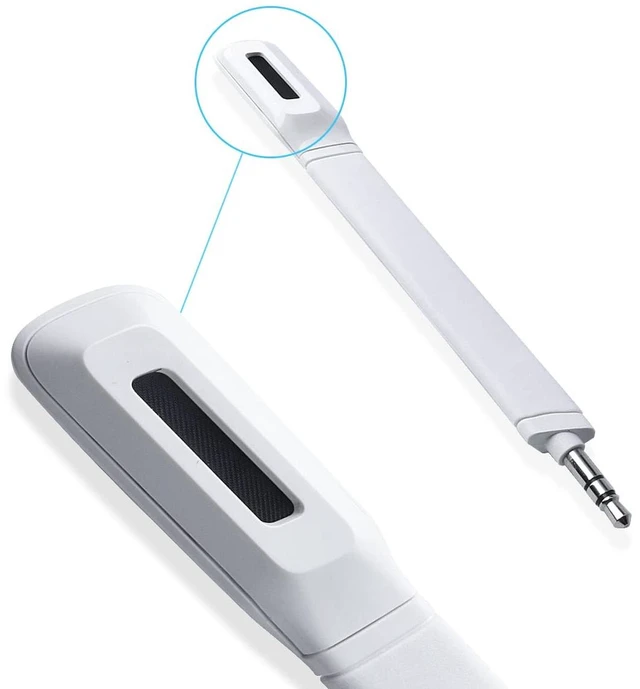 Alt view image 3 of 4 - Mic Replacement Crystal Sound Noise Isolation Microphone Compatible for Logit G733 Lightspeed RGB Gaming Headset (White)