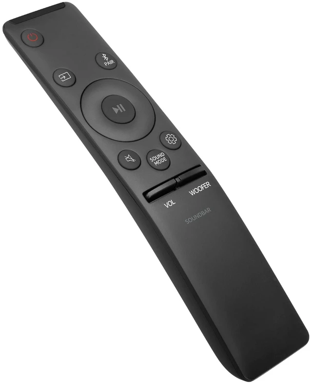 Main image of for Samsung Soundbar Remote Home Theater Audio Surround System AH59-02767A | Responsive, light-touch high rebound. ABS: tough, flexible, eco-friendly. Ergonomic grip, enhanced comfort. Durable.