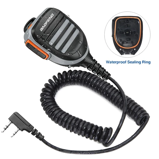 Alt view image 2 of 7 - BaoFeng Walkie Talkie Speaker Mic Microphone, Remote Shoulder Police Mic for Baofeng UV-5R Mini BF-F8HP Pro 5RM DM32 UV32 K5PLUS GM-15 Pro UV-5G Plus AR-152 Pro GM21 BF-888S Quansheng UV-K5 8