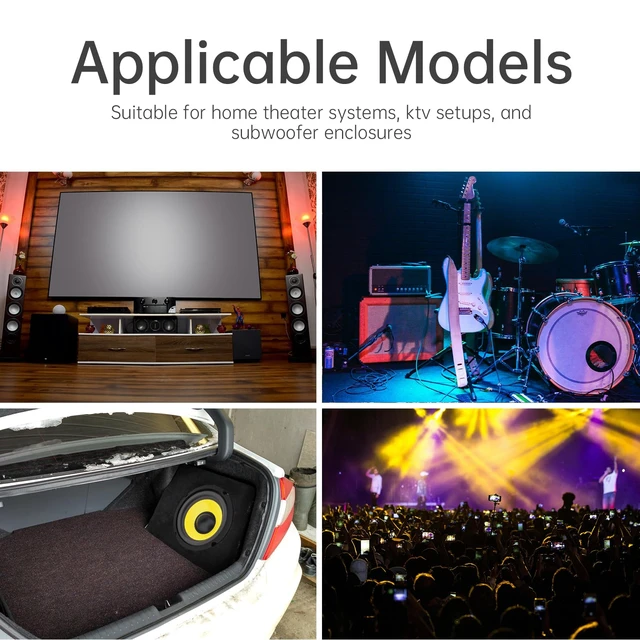 Alt view image 6 of 7 - 5 Inch Bass Loudspeaker Woofer Speaker, Car Speakers Wide Frequency Response Car Audio Stereo Speaker for Car Audio/Home Theaters