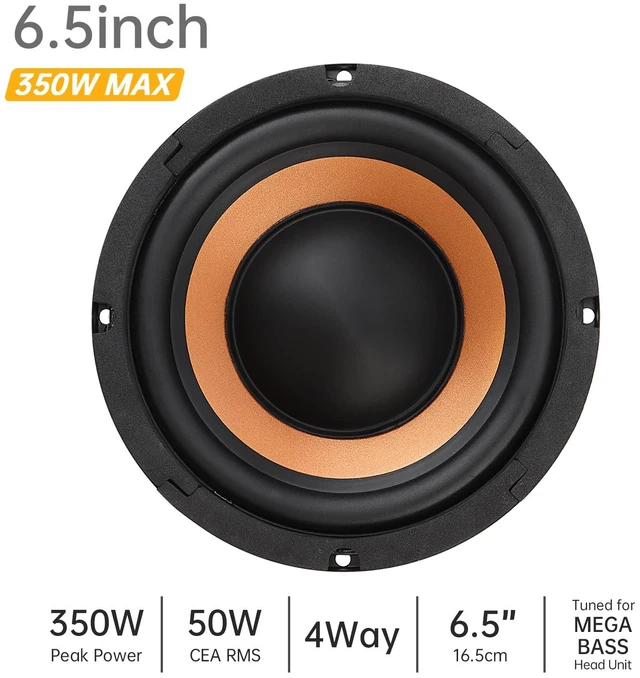 Alt view image 4 of 7 - 6.5 Inch Bass Loudspeaker Woofer Speaker for Car Audio/Home Theaters, Wide Frequency Response Car Audio Stereo Speaker