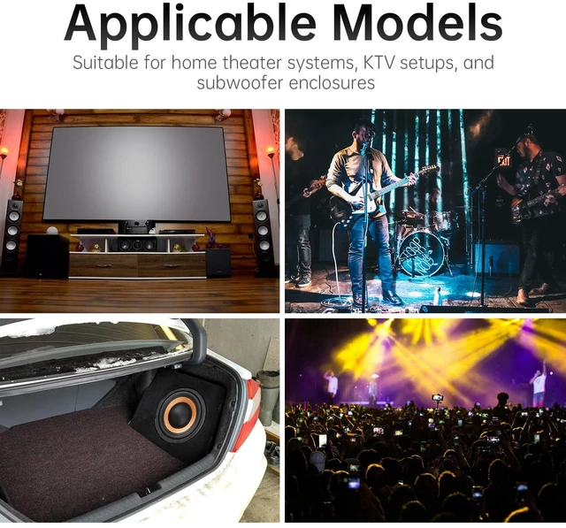 Alt view image 7 of 7 - 6.5 Inch Bass Loudspeaker Woofer Speaker for Car Audio/Home Theaters, Wide Frequency Response Car Audio Stereo Speaker