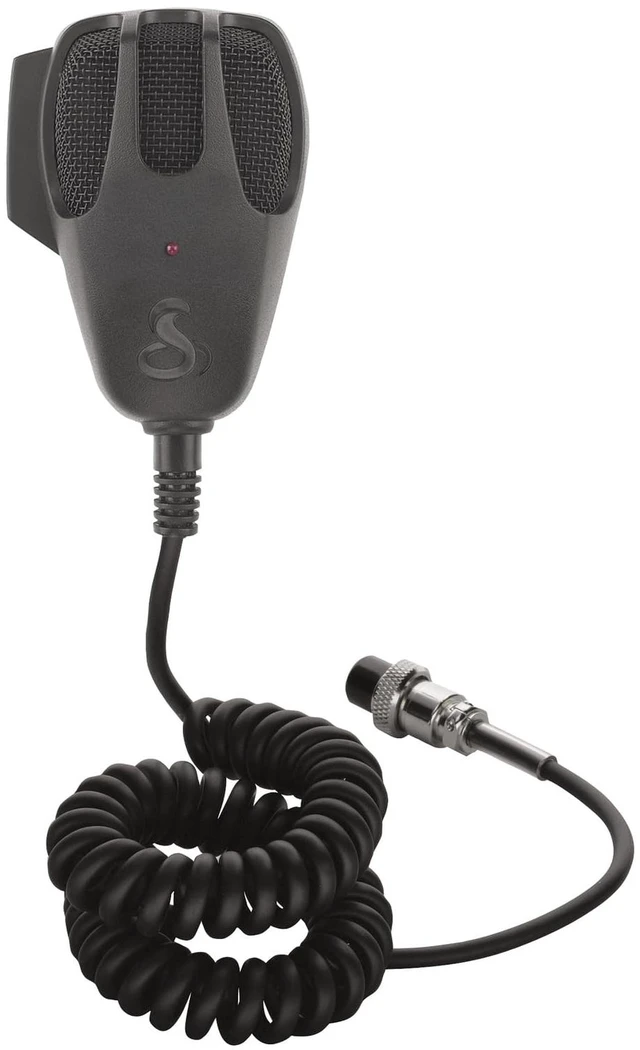 Main image of HG M73 Premium Dynamic Replacement CB Microphone (Black), 9 Foot Cord | 4 Pin Connector, Heavy Duty ABS Shell, Wire Mesh Grille, Left Side Push To Talk, Chrome Connector