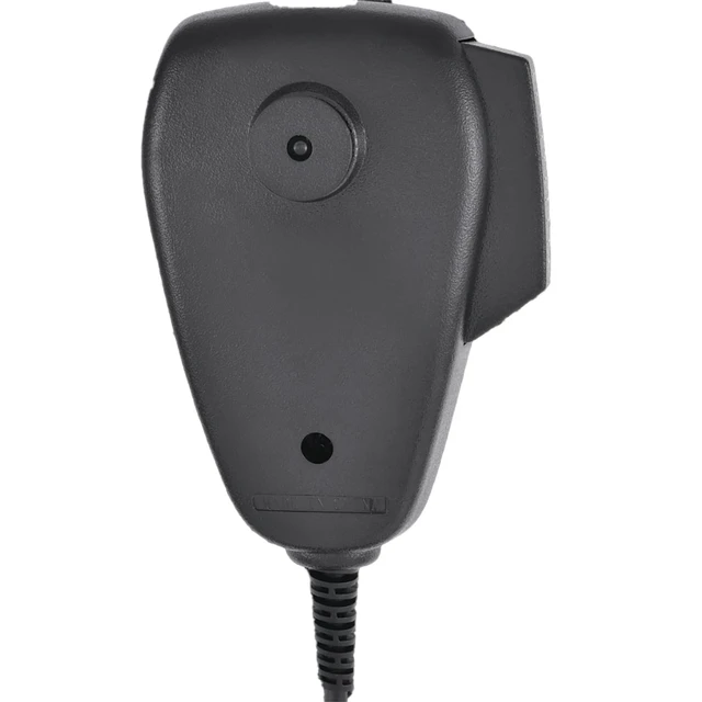 Alt view image 6 of 7 - HG M73 Premium Dynamic Replacement CB Microphone (Black), 9 Foot Cord | 4 Pin Connector, Heavy Duty ABS Shell, Wire Mesh Grille, Left Side Push To Talk, Chrome Connector