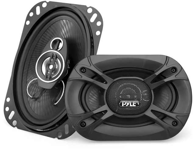 Main image of 3-Way Universal Car Stereo Speakers - 300W 4" x 6" Triaxial Loud Pro Audio Car Speaker Universal OEM Quick Replacement Component Speaker Vehicle Door/Side Panel Mount Compatible PL4163BK (Pair)