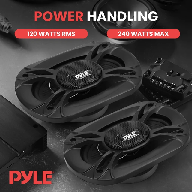 Alt view image 5 of 6 - 3-Way Universal Car Stereo Speakers - 300W 4" x 6" Triaxial Loud Pro Audio Car Speaker Universal OEM Quick Replacement Component Speaker Vehicle Door/Side Panel Mount Compatible PL4163BK (Pair)