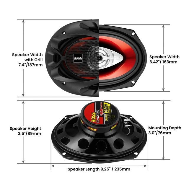 Alt view image 4 of 5 - CH6930 6 x 9 Car Speakers, 400 Watts Per Pair, 3 Way