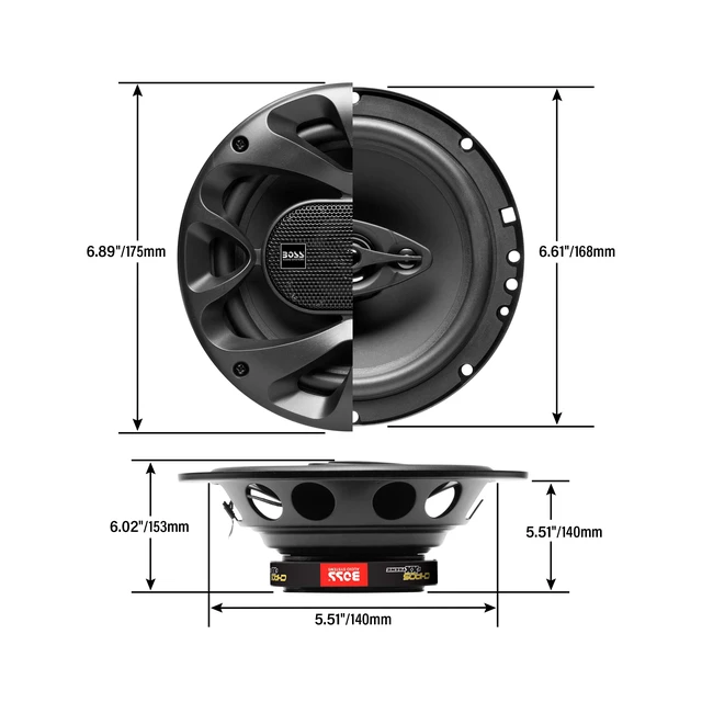 Alt view image 4 of 6 - CH6530B 6.5 Inch Car Speakers, 300 Watts Per Pair, 3 Way