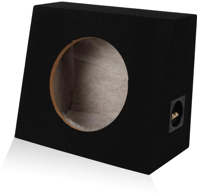Main image of Single 10" Subwoofer Angled Truck or Hatchback Box Enclosure
