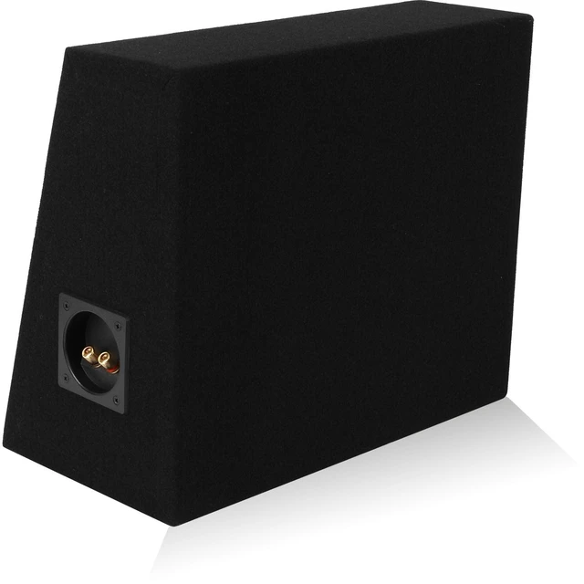 Alt view image 5 of 5 - Single 10" Subwoofer Angled Truck or Hatchback Box Enclosure
