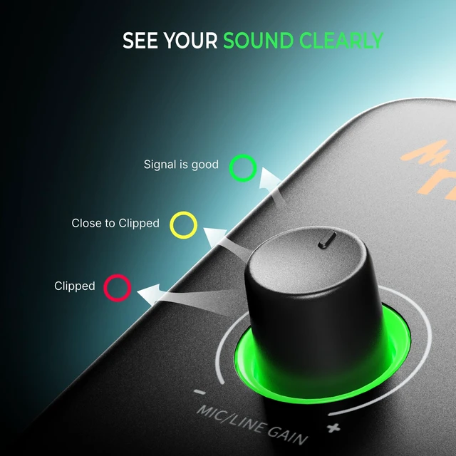 Alt view image 3 of 7 - PS22 Lite USB Audio Interface for PC for Guitar & Vocals Streaming | Low-noise preamp, 24-bit/192kHz, loopback, ASIO driver, routing software, for home studio, DAW recording, OBS, creators