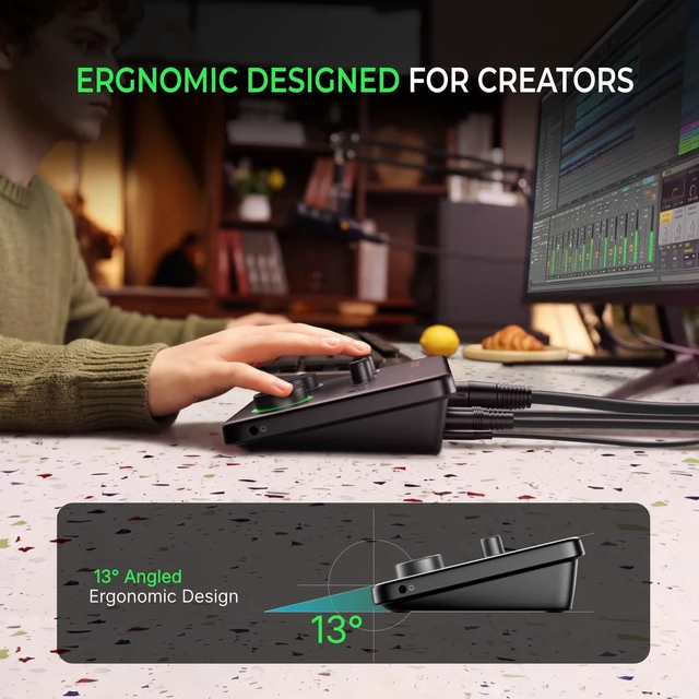 Alt view image 7 of 7 - PS22 Lite USB Audio Interface for PC for Guitar & Vocals Streaming | Low-noise preamp, 24-bit/192kHz, loopback, ASIO driver, routing software, for home studio, DAW recording, OBS, creators