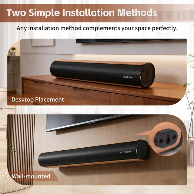 Alt view image 5 of 7 - Sound Bar for Smart TV 50W Soundbar with Bluetooth/ARC/Optical/AUX Connect | 50W High Power Soundbar, Built-in Auto Volume Boost Technology, Compact Audio Speaker for All Smart TVs
