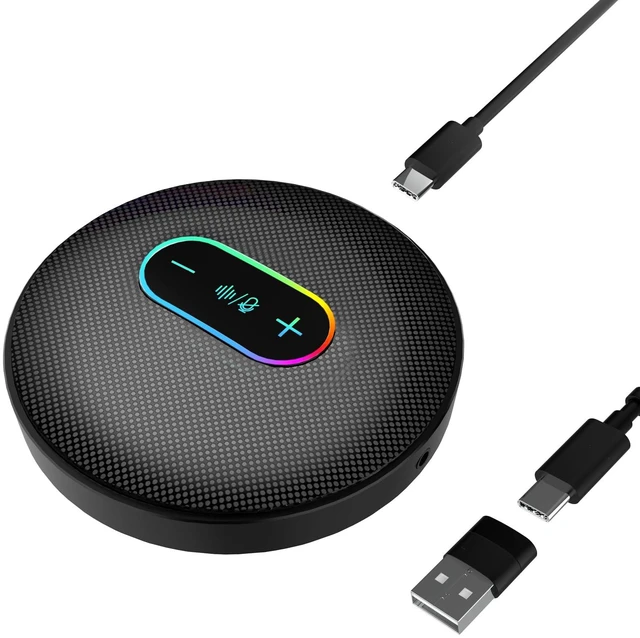 Main image of UM04 USB Microphone AI Cancelling Desktop Omnidirectional Condenser | 48KHz/24Bit, Mute, Mic for Online Meeting Recording Skype Teaching, for Mac Windows Computer Laptop PC Phone (Not Speaker)