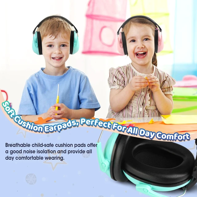 Alt view image 4 of 7 - Kids Ear Protection Earmuffs 6 Pack Noise Cancelling Headphones for Kids 27dB Toddler Soundproof Headphones Noise Reduction for Autism Sensory Shooting