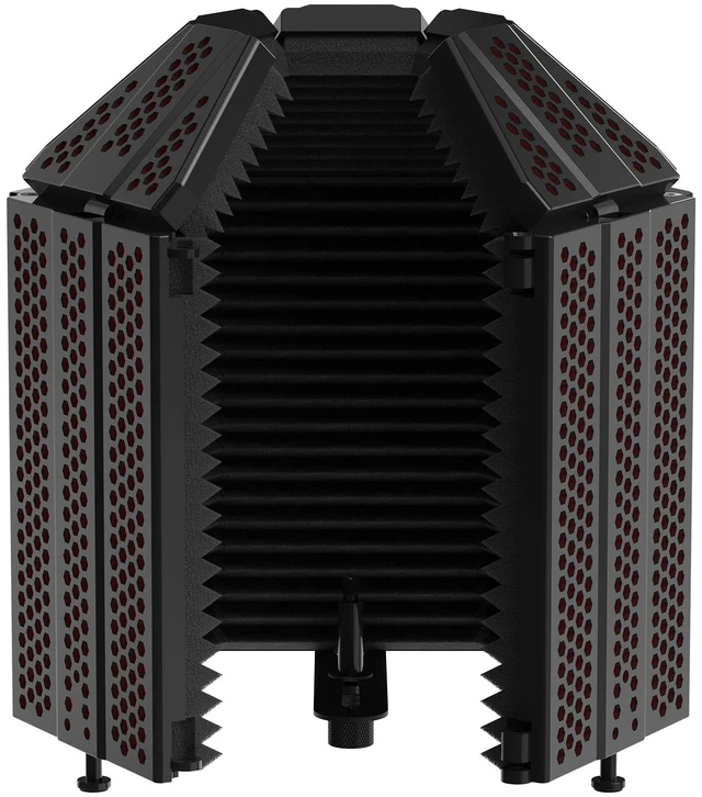 Main image of MIS02 Recording Microphone Isolation Shield, 5 Panels Soundproof Foam | High Density Pop Filter,Top Enclosed Foldable Soundproof Cover for Condenser Mic Home Studio Equipment,Podcast Recording