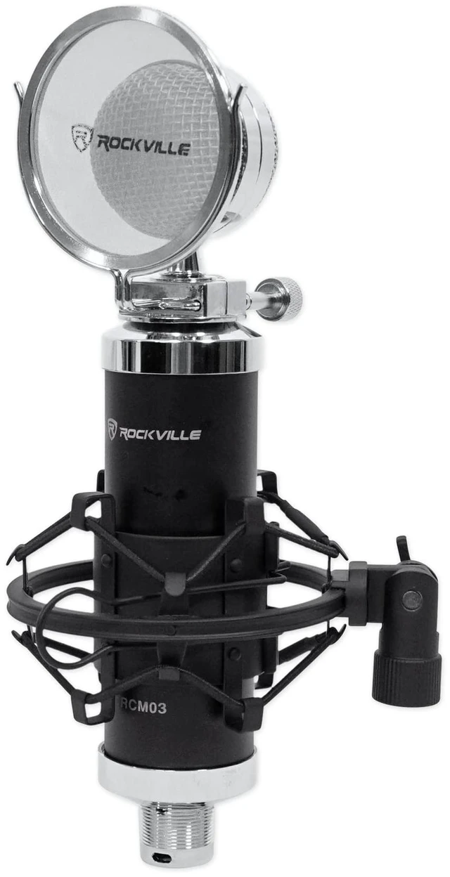 Studio Mic Patterns RCM03 Pro Studio Recording Condenser Mic with Metal Shock Mount ...