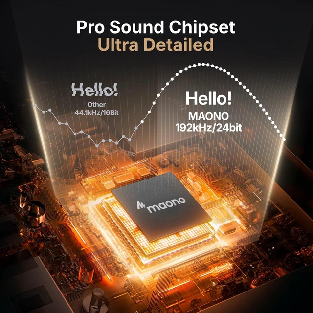 Alt view image 3 of 7 - A04 White USB Microphone, 192kHz/24Bit Condenser Mic for PC Podcast | Plug & Play Computer Cardioid Metal Mic Kit with Pro Sound Chipset for Recording, Gaming, Content Creation, Stream, YouTube