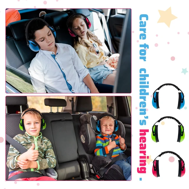 Alt view image 6 of 7 - 6 Pcs Kids Noise Cancelling Headphones Ear Muffs Bright Style | Kids Adult Ear muffs Bulk 27db Hearing Protection for Studying Sleeping Autism Sensory Relief Concerts Fireworks