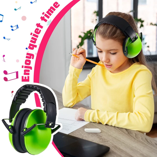 Alt view image 7 of 7 - 6 Pcs Kids Noise Cancelling Headphones Ear Muffs Bright Style | Kids Adult Ear muffs Bulk 27db Hearing Protection for Studying Sleeping Autism Sensory Relief Concerts Fireworks